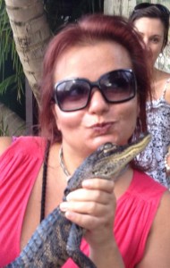 Gina Pacelli in the Everglades, Florida