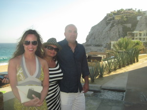 L, Gina & Brian at El Farallon, Cabo, Mexico