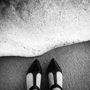 Heels at the Beach