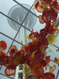 Chihuly Glass Art and Space Needle