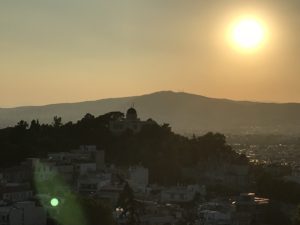 Sunset, Ares Rock, Acropolis, Athens, Greece