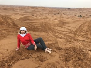Elaine, Red Sand Desert, UAE