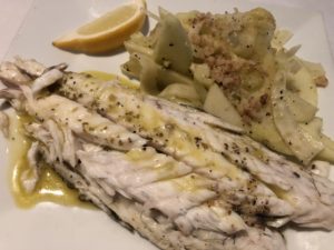 Sea bass, The Black Olive, Fells Point, Baltimore, Maryland