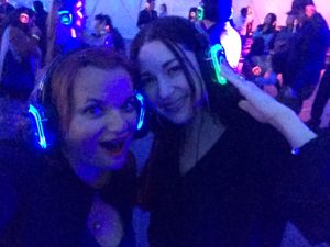 Gina Pacelli and Carlyn, Silent Disco, HubWeek, Boston