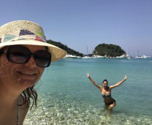 Gina Pacelli and Joanna, Lakka, Paxos, Greece