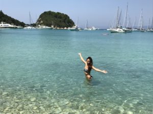 Joanna in the Ocean, Lakka, Paxos, Greece