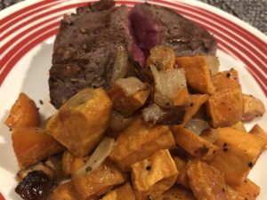 Beef Shoulder Tender and Sweet Potatoes